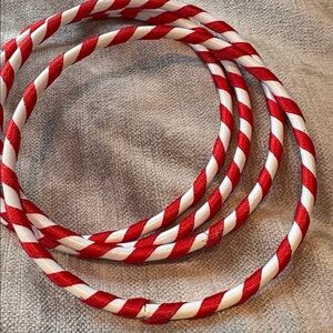 Candy Cane Ribbon Bangle Bracelets 4